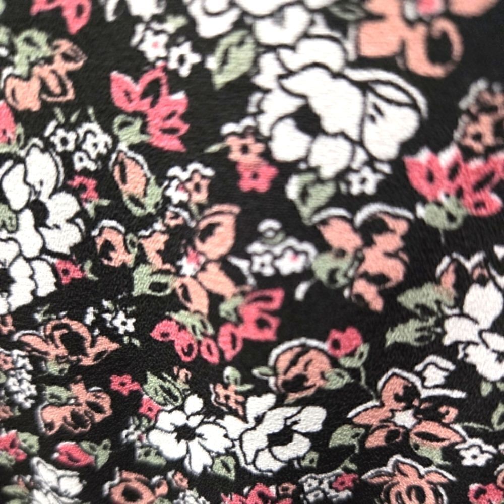 EC MAX STUDIO FLORAL WRAP SHIRT W/ ELASTIC WAIST SZ.L - Picture 5 of 6